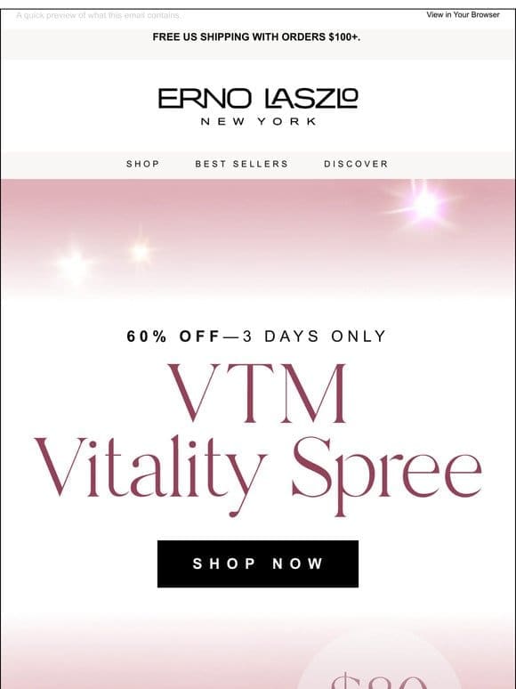 Unlock 60% Off VTM—3 Days Only