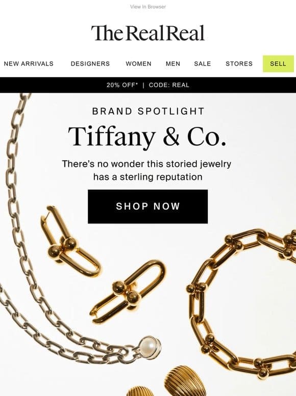 Up to 40% off Tiffany & Co.