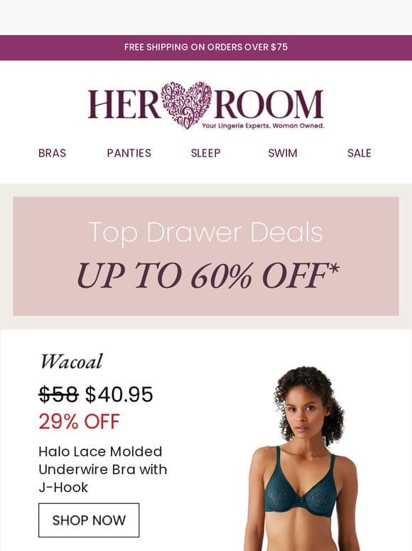 Up to 60% Off Top Drawer Deals!