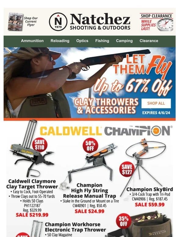 Up to 67% Off Clay Throwers & Accessories!