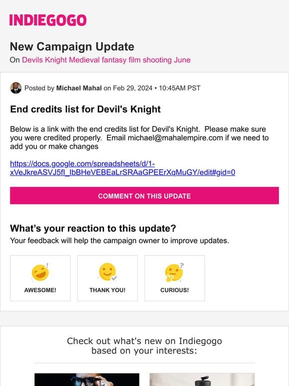 Update #241 from Devils Knight Medieval fantasy film shooting June