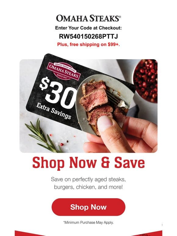 Use this   $30 Reward Card!