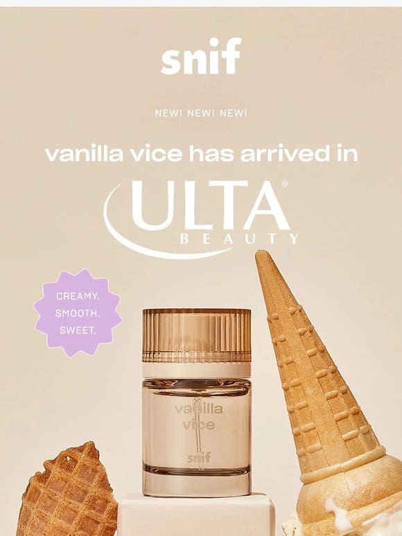 VANILLA VICE IS IN ULTA BEAUTY!