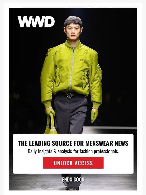 What’s next in men’s fashion? Find out with WWD.