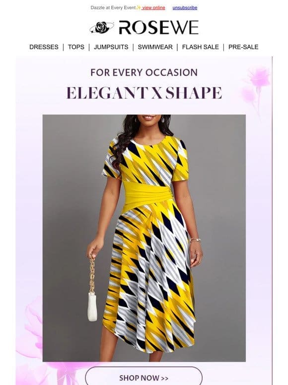 X-SHAPE DRESSES: Elegant or Casual ️