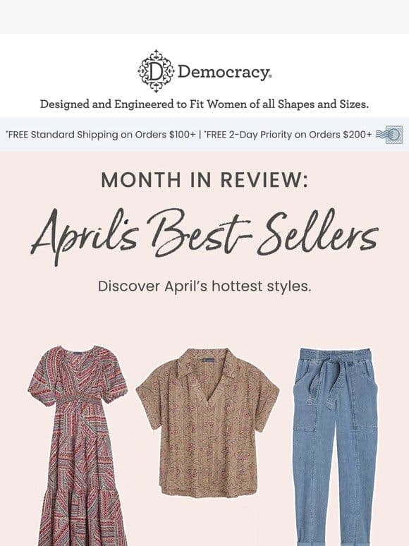 YOUR FAVORITE STYLES OF APRIL
