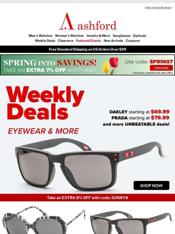Your Weekly Eyewear Edit: Curated Deals Just for You!