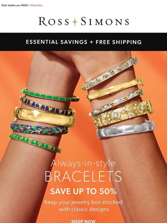 You’re about to meet your new favorite bracelet (and save up to 50% on it， too)