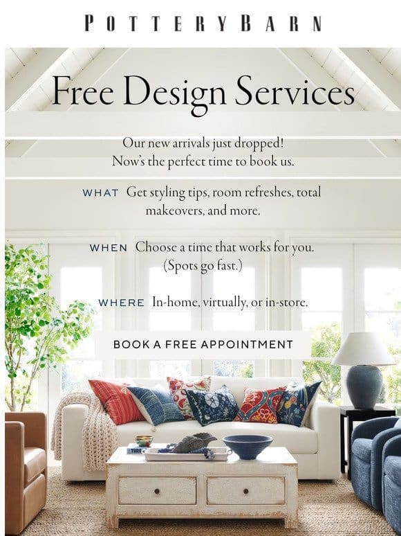 You’re invited: Book a free appt