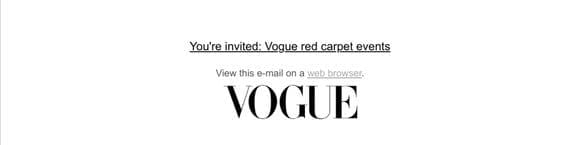 You’re invited: Vogue red carpet events