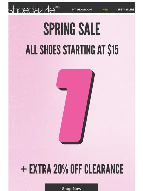 You’ve Got $15 Shoes Waiting…