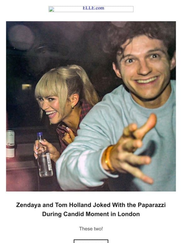 Zendaya and Tom Holland Joked With the Paparazzi During Candid Moment in London