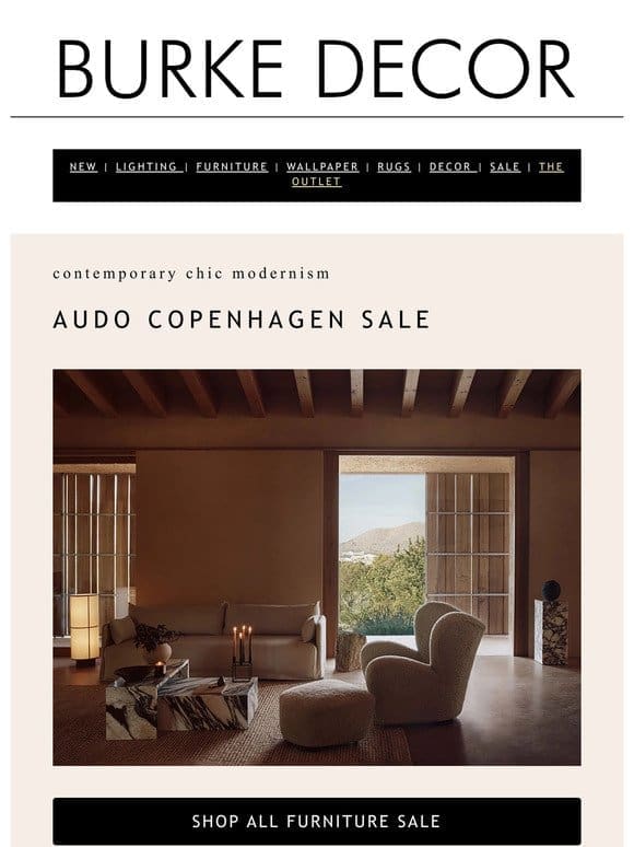 contemporary luxury: audo copenhagen sale