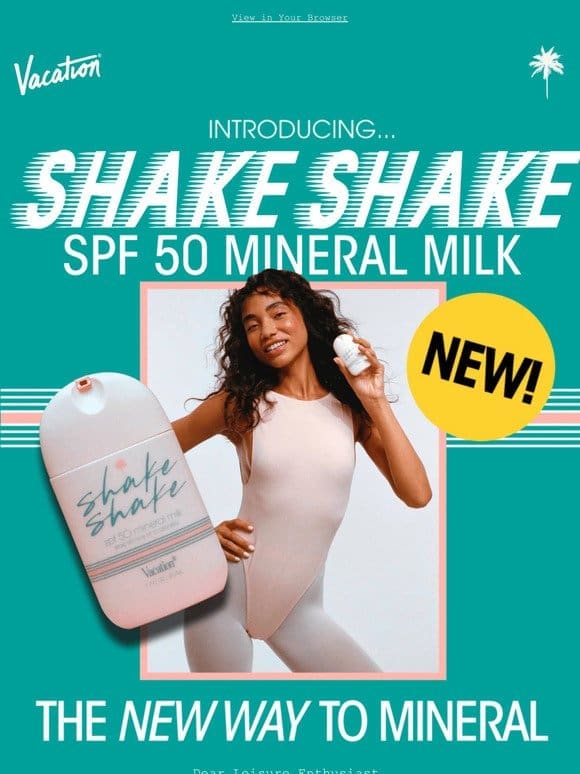 ‍♀️ NEW! Shake Shake SPF 50 Mineral Milk