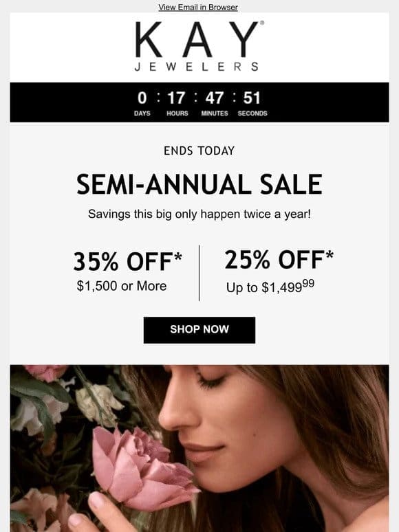 ⏰ LAST DAY for Semi-Annual Sale!