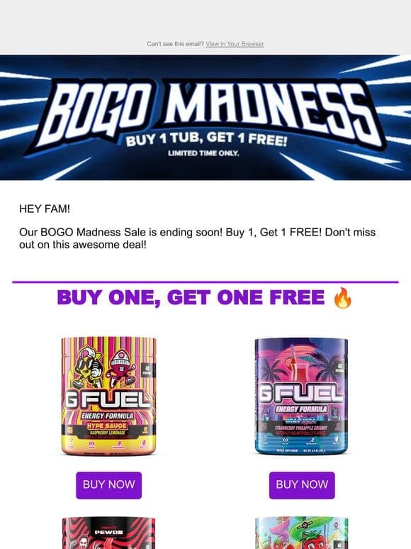 ⏰Don’t miss our BOGO Madness Sale ending soon!