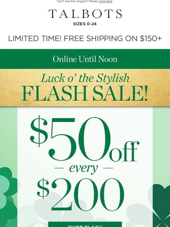 ☘️ FLASH SALE ☘️ $50 off