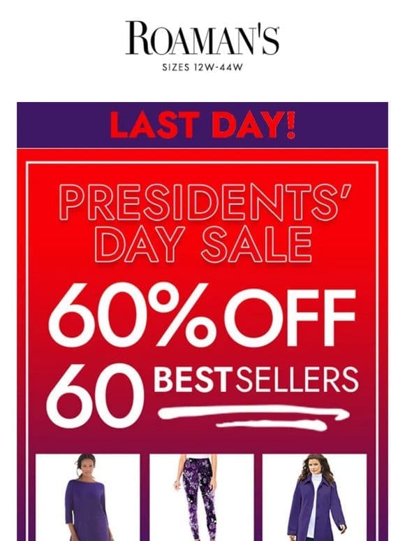 ⭐ Presidents⭐ Day ⭐ Weekend ⭐ Savings – Save 60%!