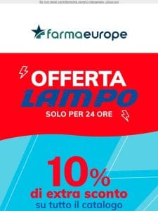 -10% su tutto! È tornata la Flash Sale del benessere!