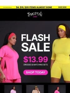 $13.99 Sets & Dresses Flash Sale Expires Tonight!