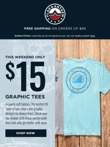 $15 GRAPHIC TEES