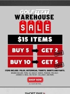 $15 Items! Buy More， Save More.