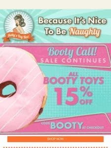 15% Off All Booty Toys ?