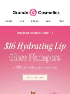 $16 LIP GLOSSES