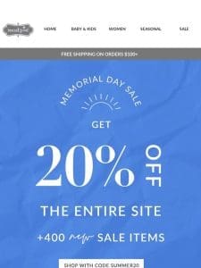 20% OFF EVERYTHING!