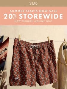 20% Off Summer’s Best Styles