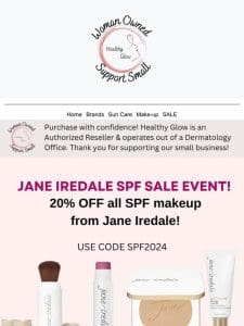 20% off Jane Iredale SPF favorites ☀️