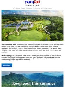 $249 & up—Grand opening: Georgia mountain resort