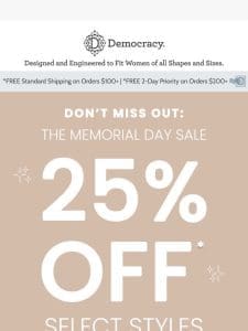 25% OFF SUMMER FAVORITES