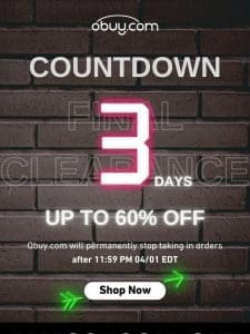 3-Day Countdown | Almost Gone