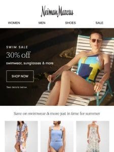 30% off: Swim sale starts now!