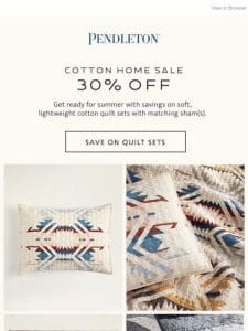 30% off summer bedding