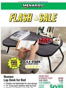 32″ Adjustable Computer Desk ONLY $29.99 After Rebate*!