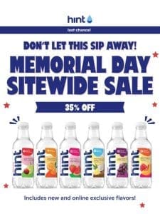 35% off sitewide – 1 day left!