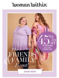 45% Off Storewide – Our Heartfelt Thank You!