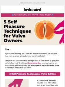 5 FREE Self-Pleasure Techniques for Vulvas