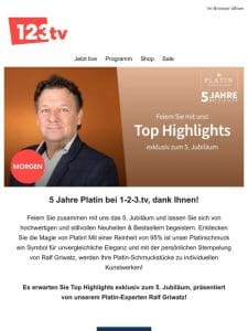 5 Jahre Platin – Feiern Sie mit uns!