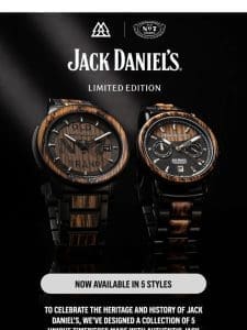 5 timepieces in collaboration with Jack Daniel’s