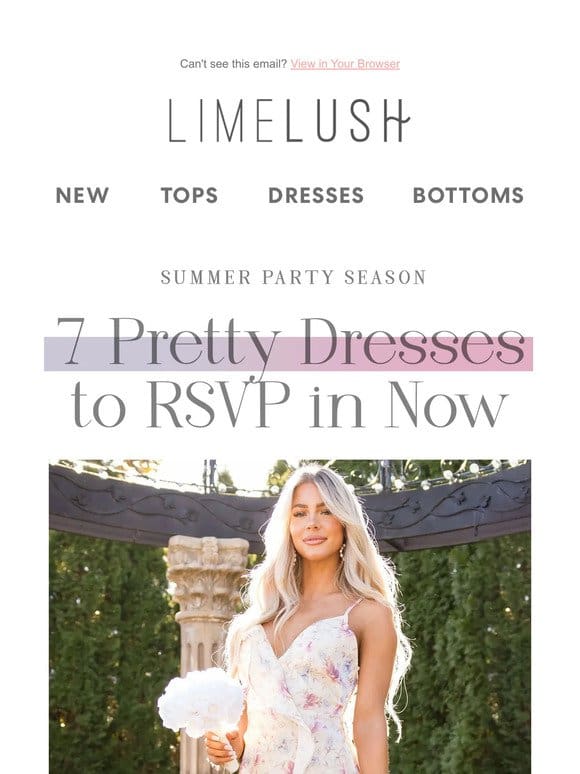 7 Pretty Dresses to RSVP in  ‍♀️✨