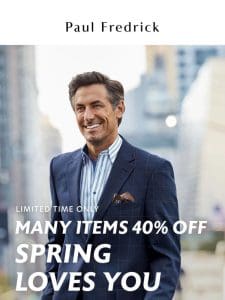 A great suit， now 40% off.