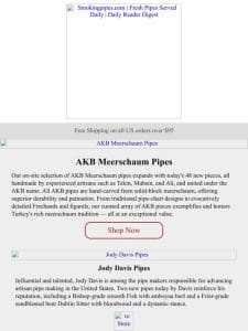 AKB Meerschaum Pipes | Solid-block Meerschaum pipes by Tekin， Mihsin， and Ali