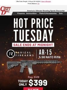 AR-15 Deal Alert – Your Next Rifle Only $399!