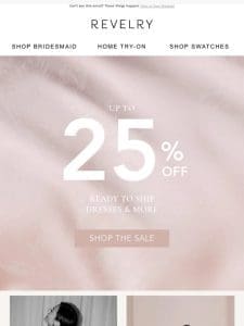 ATTN: 25% OFF DRESSES