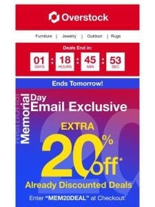 An Extra 20% off Everything?! Lucky You!