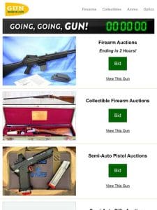 Auctions Ending Tonight