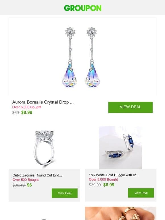 Aurora Borealis Crystal Drop Earrings Made With Crystals From Swarovski and More